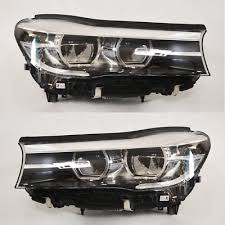 Complete Headlight Headlamp Assy Left 63117408719 & Right 63117408720 (Without Blaster) Compatible With BMW 7 Series G11/G12 (2016-2019) Tag No.79