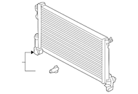 Radiator 31410895 Compatible with Volvo XC60 S60