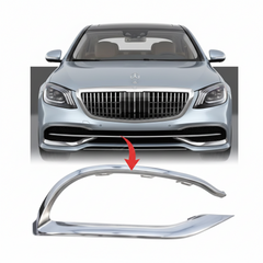 Front Bumper Chrome Right 2228854600 & Left 2228854500 Compatible with MERCEDES-BENZ E-Class W222 (2018-20) Tag No.220