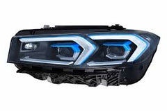 Headlight Headlamp Left 63115A4F755 & Right 63115A4F756 (Without Blaster) Compatible With BMW 3 Series G20 LCI (2020-2022) LED+Adaptive