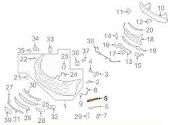 Front Bumper Bracket Left 2218850714 & Right 2218850814 Compatible With MERCEDES-BENZ S-CLASS (W221) 2007-2013 Tag No.881