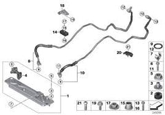 Oil Cooler Thermostat 17107558267 For BMW X5 E70 Tag-E-86