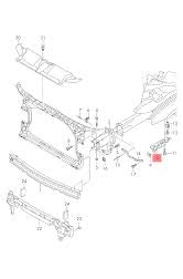 Front Bumper Bracket Left 4G0807283 & Right 4G0807283 Compatible With AUDI A6 C7 (2013-2015) Tag No.61
