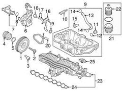 Oil Sump 31410578 Compatible With Volvo S90L S60L XC60