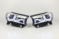 Headlight Headlamp Left 63117408709 & Right 63117408710 (Without Blaster) Compatible With BMW 7 Series G11 (2016-2018) LED +Adaptive