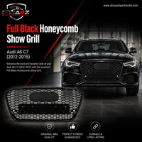 RS6 Full Black Honeycomb Show Grill Compatible With Audi A6 C7(2012-15) Tag No.54