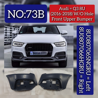 Front Upper Bumper Set Right 8U0807066HGRU & Left 8U0807065NGRU Compatible With Audi Q3 (2016-18) Tag No.73B