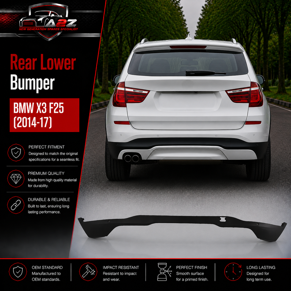 Rear Lower Bumper 51127338792 Compatible With BMW X3 F25 (2014-17) Tag No.119