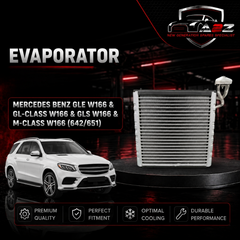 Air Conditioning Evaporator (Cooling Coil) A1668300158 Compatible with MERCEDES BENZ GLE W166 & GL-CLASS W166 & GLS W166 & M-CLASS W166 (642/651)