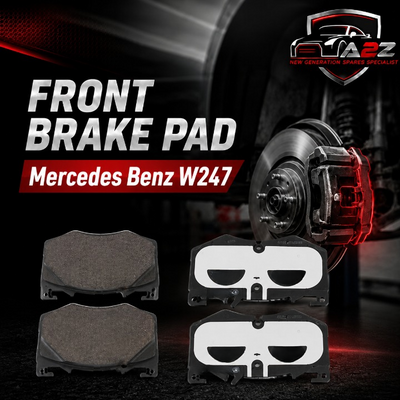 Front Brake Pad Set 0004209702 Compatible With Mercedes Benz W247