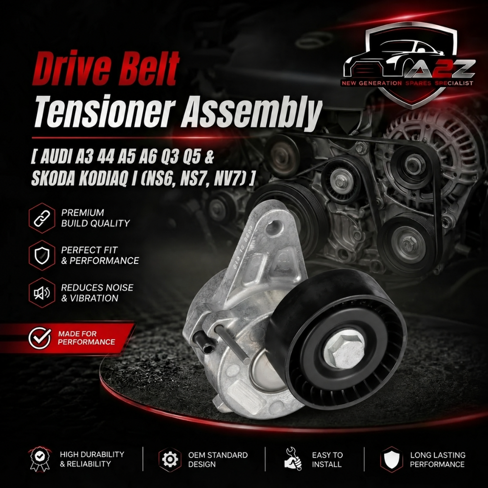 Belt Tensioner With Pulley 04L903315A Compatible With AUDI A3 A4 A5 A6 Q3 Q5 & SKODA KODIAQ I (NS6, NS7, NV7)