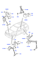 Front Air Suspension Height Sensor LR010828 LR023652 Compatible With LAND ROVER RANGE ROVER III L322