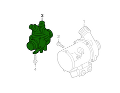 Engine Coolant Thermostat Housing Assembly 11537536655 11537544788 11537549476 For BMW 3 Series E90 & 5 Series E60 Tag-E-71