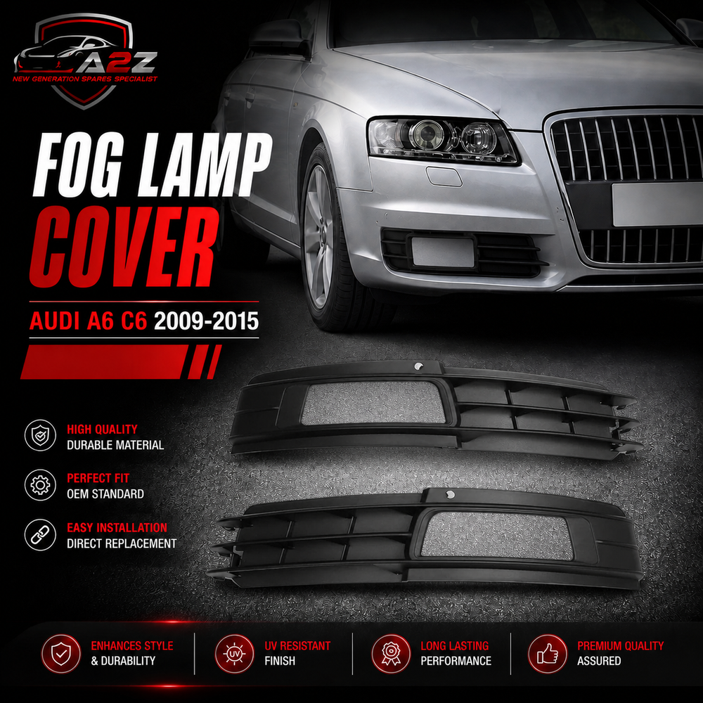 Fog Lamp Cover Compatible With AUDI A6 C6 2009-2015 Fog Lamp Cover Left 4F0807681N & Right 4F0807682N 4F0807681N01C Tag-FC-36 Fog No.36 (2009-12)