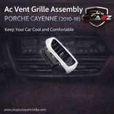 Black Ac Vent Grille Assembly Front-Right 7P5819704D & Front-Left 7P5819703D & Center-Left 7P5819727E & Center-Right 7P5819728E & Rear-Left 7P5819203B & Rear-Right 7P5819204B Compatible With PORCHE CAYENNE