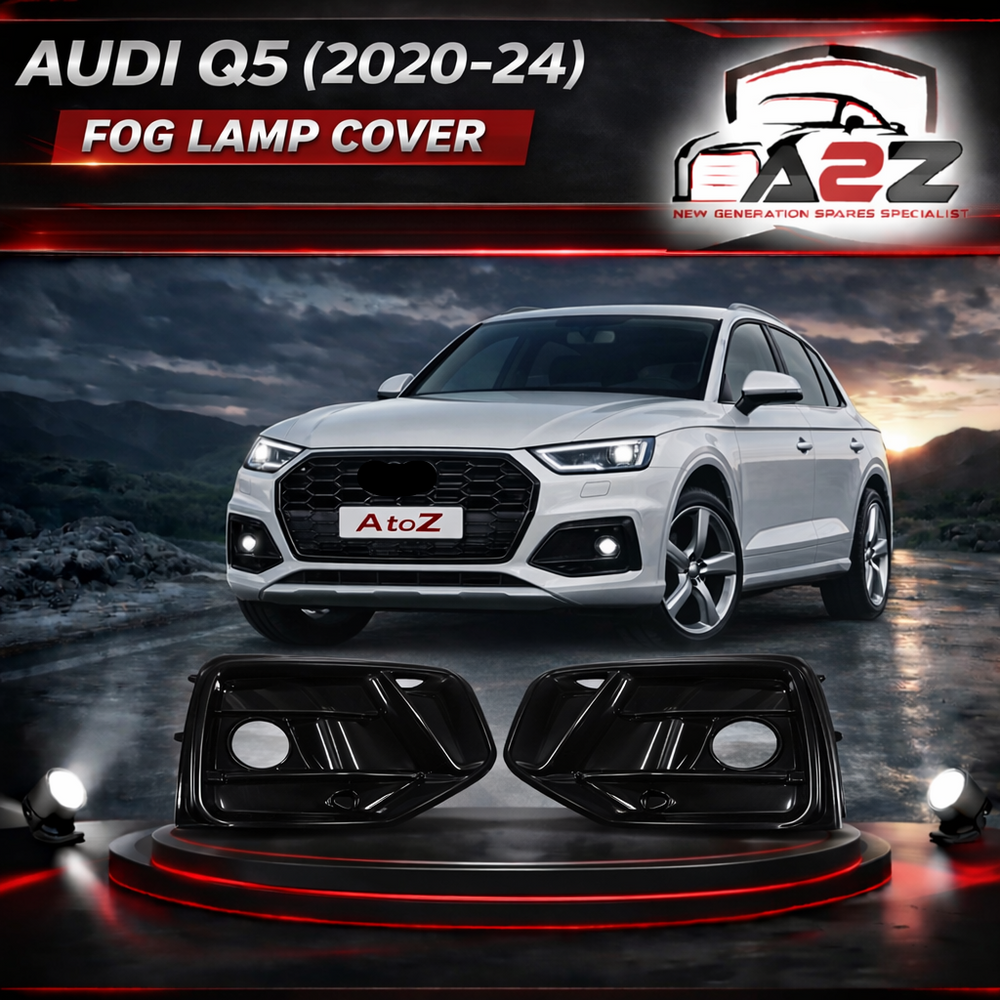 Fog Lamp Cover Left 80D807679Q & Right 80D807680Q Compatible With Audi Q5 80 (2020-2024) Tag No.101