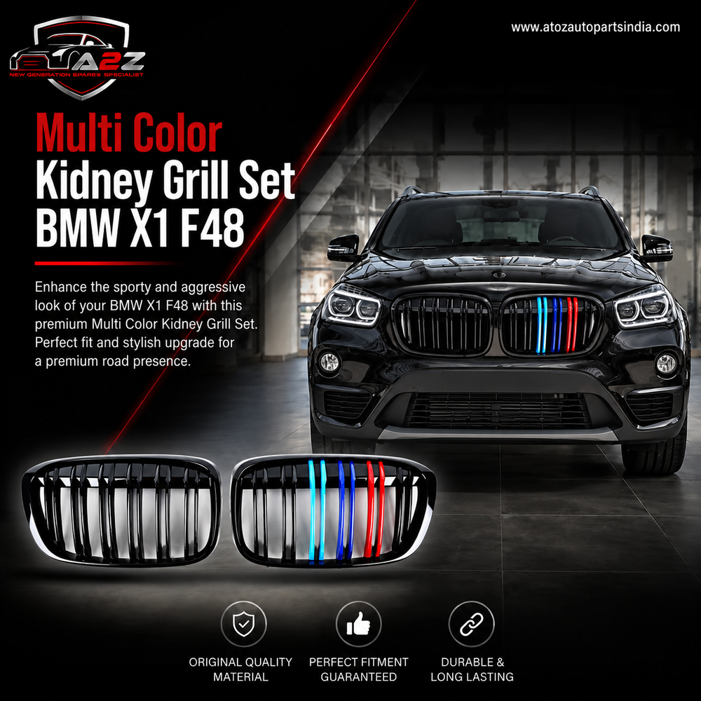 Multi Color Kidney Grill Set 51117383366 (R.H/L.H) Compatible With BMW X1 F48 Tag 32