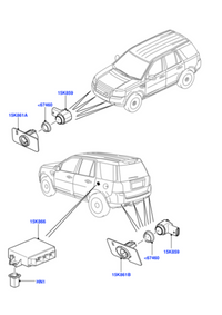 Parking Distance Control Sensors LR038084 Compatible With Range Rover & LANDROVER & RANGE ROVER IV (L405) & Range Rover Evoque (L538 Tag Ps.13