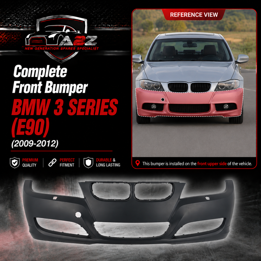 Complete Front Bumper 51117204248 Compatible With BMW 3 Series (E90) (2009-2012) Tag No.461C