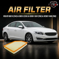 Air Filter E1000L & 30748212 & LX1591/2 31370161 31338025 Compatible With VOLVO S60 II (134) & S80 II (124) & XC60 I SUV (156) & XC60 I VAN (156) Tag : 75