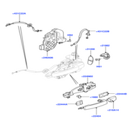 Rear Door Latch LR013892 Compatible With RANGE ROVER EVOQUE VAN (L538) & RANGE ROVER SPORT I (L320) (2005-13)