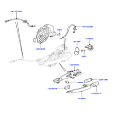 Rear Door Latch LR013892 Compatible With RANGE ROVER EVOQUE VAN (L538) & RANGE ROVER SPORT I (L320) (2005-13)