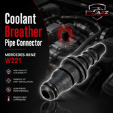 Coolant Breather Pipe Connector 0039970689 For MERCEDES-BENZ S-CLASS W221 Tag-E-13