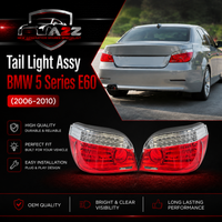 Tail Light Rear Lamp Left 63217177281 & Right 63217177282 Compatible With BMW 5 Series E60 (2006-2010) Tag No.57