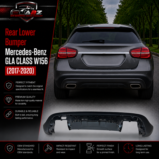 Rear Lower Bumper 1568852600 A1568852600 Compatible With Mercedes-Benz GLA CLASS W156 (2017-2020) Tag No.19
