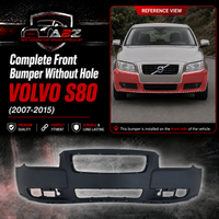 Complete Front Bumper Without Hole 39853627 Compatible With VOLVO S80 (2007-2015) Tag No.881B