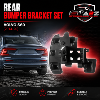 rear Bumper Bracket Set Left 31364378 & Right 31364379 Compatible With Volvo S60 (2014-20)