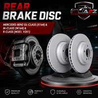 Rear Brake Disc Set 1644230612 1644231112 1644231312 Compatible With MERCEDES-BENZ GL-CLASS (X164) & M-CLASS (W164) & R-CLASS (W251, V251)