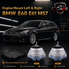 Engine Mount Left 22116761091 & Right 22116761092 Compatible With BMW E60 E61 M57
