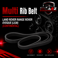 Multi Rib Belt 6PK1205 LR028881 Compatible With LAND ROVER RANGE ROVER EVOQUE (L538) (CONTINENTAL)