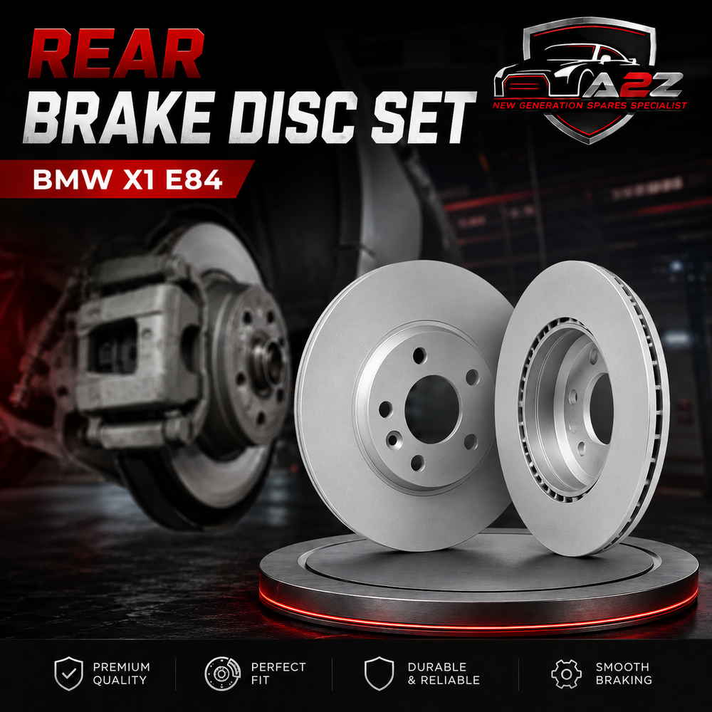 Rear Brake Disc Set 34216764653 34216855008 34216864901 Compatible With BMW X1 E84