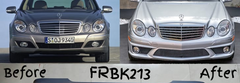 Front & Rear Bumper Kit FRBK213 Compatible With Mercedes Benz W211 To E63