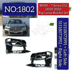 Fog Lamp Bracket Left 51118073991 & Right 51118073992 Compatible With BMW 7 SERIES G12 (2020-2022) Tag No.1802