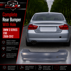 Rear Bumper With Hole 51127202706 Compatible With BMW BMW 3 SERIES E90 2006-2012 Tag No.110A