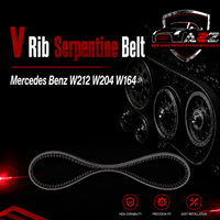 V-ribbed Serpentine Belt 0039937296 Compatible With Mercedes Benz W212 W204 W164