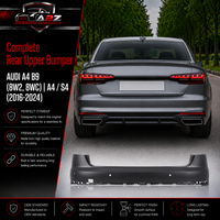 Complete Rear Upper Bumper 8W5807067G Compatible With AUDI A4 B9 (8W2, 8WC) | A4 / S4 (2016-2024)