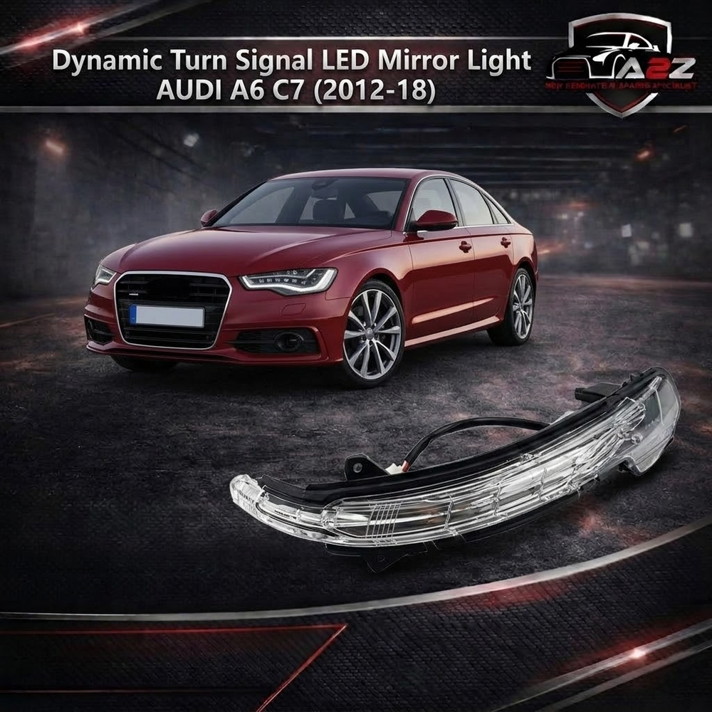 Dynamic Turn Signal LED Mirror Light Left 4GD949102 & Right 4GD949101 Compatible with AUDI A6 C7 Tag-MLA-154