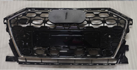RS3 Black And Chrome Honeycomb Show Grill Compatible With Audi = A3 (2021-24) Tag No.103