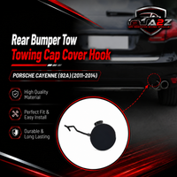 Rear Bumper Tow Towing Cap Cover Hook Left 95850544900 Right 95850545000 Compatible with PORSCHE CAYENNE (92A) (2011-2014) Tag No.140