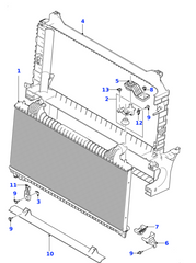 Radiator T2H7868 Compatible with JAGUAR T2H7868