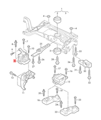 Right Engine Mount 5N0199262 Compatible With Audi Q3