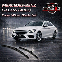 Front Wiper Blade Set (22'22 Inch) A2058205800 Compatible With MERCEDES-BENZ C-CLASS (W205) & GLC (X253) Tag No.8