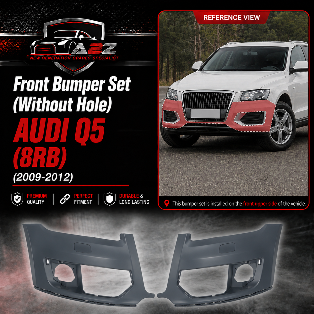Front Bumper (Without Hole) Left 8R0807107A Right 8R0807108A Compatible With AUDI Q5 (8RB) Tag No.95B