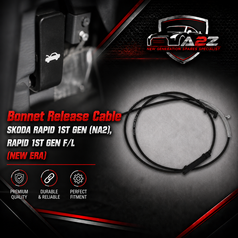 Bonnet Release Cable NEC4360 Compatible With SKODA RAPID 1ST GEN (NA2) RAPID 1ST GEN F/L (NEW ERA)