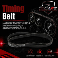 Timing Belt LR035543 Compatible With Land Rover Discovery V (L462) & Range Rover IV (L405) & Range Rover Sport II (L494) Tag no : 56