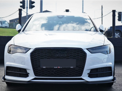 RS6 Full Black Honeycomb Show Grill Compatible With Audi A6 C7 Facelift(2016-18) Tag No.64